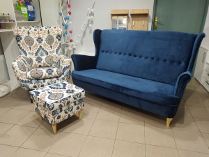 Sofa Uszak 3 os. 100 kolorów