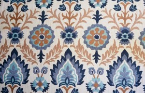 Tkanina hiszpański żakard 100cm /280 cm kolor azul