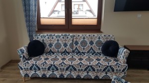 Kanapa DL kolor azul hiszpańska tkanina żakardowa