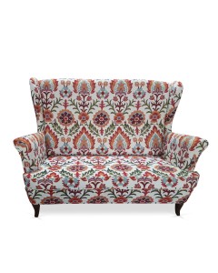 Sofa Uszak 3 os. Czerwona rozeta rojo